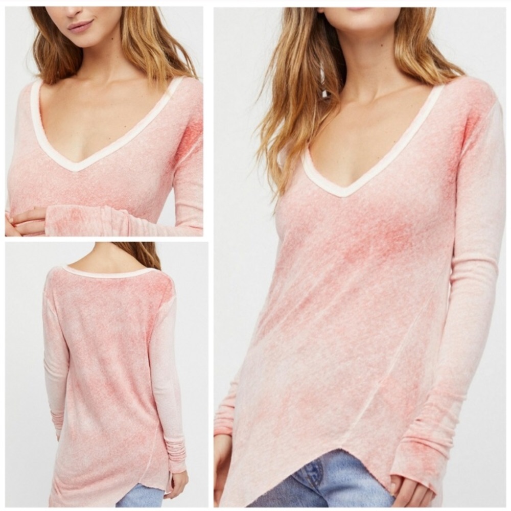 Free people mineral washed Long Board tunic